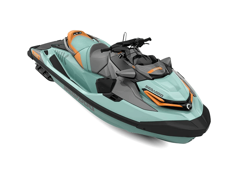 Høyteknologisk Sea-Doo GTI våt- eller vannskuter for fritidsbruk, designet for komfort og kraft på sjøen. Perfekt for rekreasjon, vannaktiviteter og eventyr på sjøen.