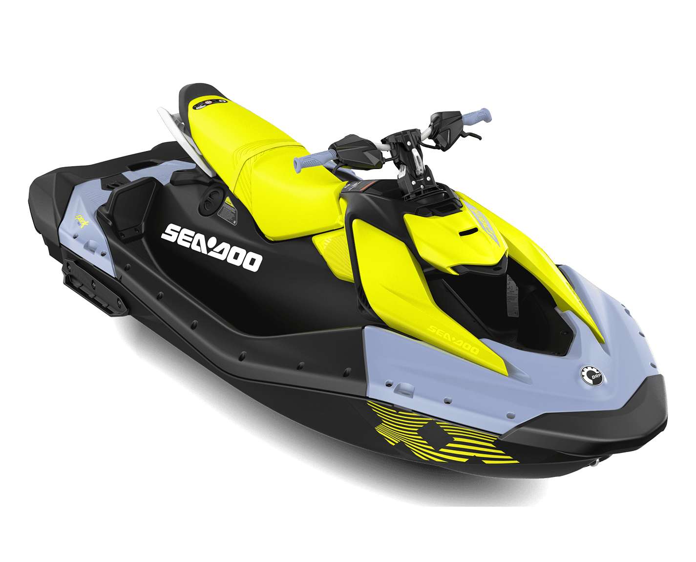 Nyskapende ATV med gul og svart design for fart og eventyr i fritiden. Perfekt for off-road kjøring, leisure og utendørs aktiviteter. Oppdag akvatiske og friluftsopplevelser med denne allsidige ATVen.