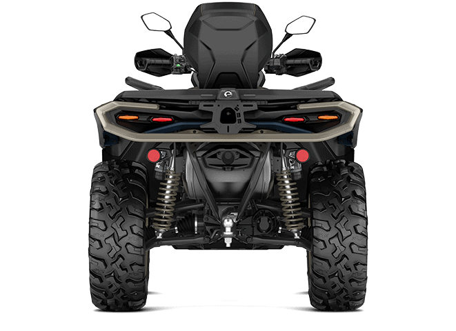 ATV med store hjul og robust design, ideell for fritidskjøring og utendørs eventyr i varierende terreng.