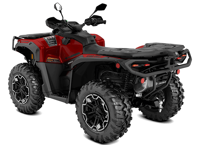 ATV på terrengkjøring, firehjuling for fritid og opplevelser, robust 4x4 ATV med kraftig motor og terrengdekk for moro i naturen.