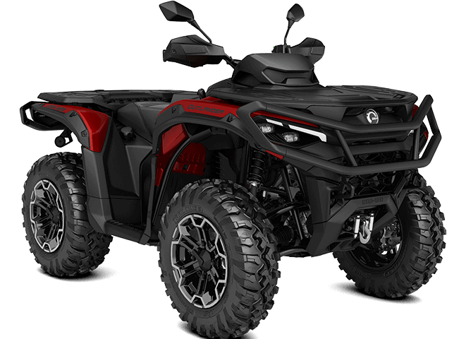 ATV off-road kjøretøy for fritid og eventyr, robust dekksystem, kraftig motor, og sikkerhetsutstyr.