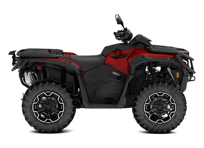 ATV med firehjulstrekk og terrengdekk for fritidskjøring og utendørs eventyr.