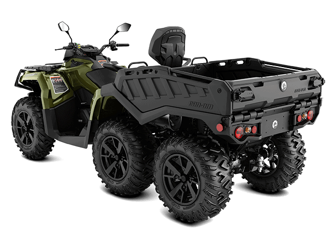 ATV med tilhenger for fritid og offroadkjøring, robust design og allsidig bruk.