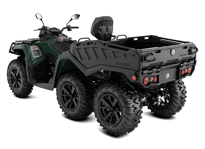 ATV med tilhenger for fritidskjøring og terrengkjøring, robust og kraftig, perfekt for utendørs eventyr og arbeid i ulendt terreng.