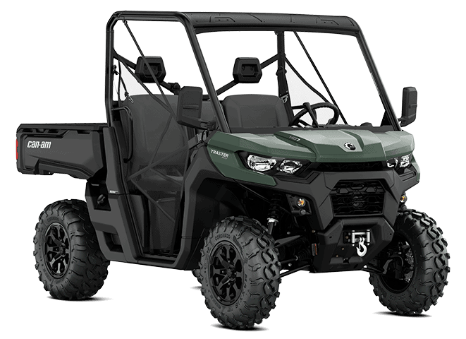 Can-am ATV med lasteplate for fritidsbruk og outdoor eventyr, offroad kjøretøy, terrengkjøring, kraftig og robust, ideell for jakt, turer og fritidsaktiviteter i naturen.