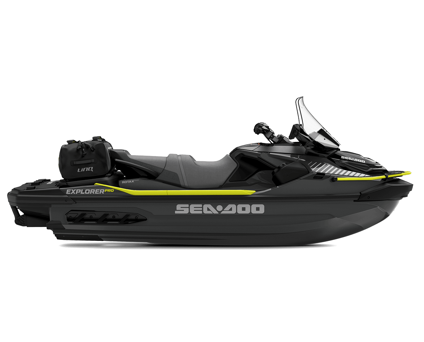 Eksosjø for ATV med transportutstyr, egnet for fritidsbruk. Perfekt for offroad-eventyr og utforsking i naturen. Utstyrt med komfortabel sitteplass og kraftig motor for eventyrlige turer.